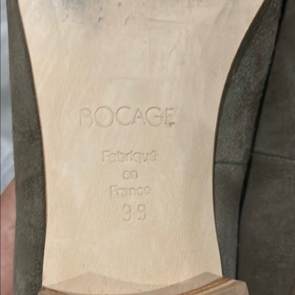 Bocage brown suede Loafers with Gold studded toe design size 39 or US 8 1/2 - Picture 8 of 9